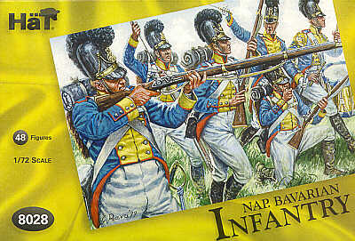 HAT Industrie HAT8028 1:72 Napoleonic Bavarian Infantry 48 infantry