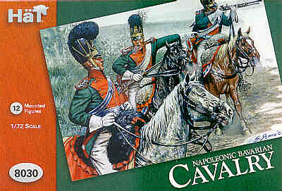 HAT Industrie HAT8030 1:72 Napoleonic Bavarian Cavalry 12 mounted figures.