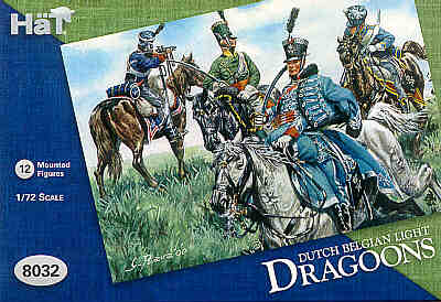 HAT 8032 Waterloo Dutch Belgian Light Cavalry (12 Figures) 1:72