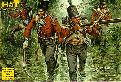 HAT Industrie HAT8036 1:72 Napoleonic British Light Infantry 48 figures
