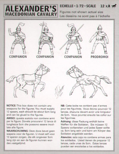 HAT Industrie HAT8047 1:72 Alexanders Macedonian Cavalry