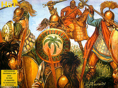 HAT 8056 Carthaginian Command and Cavalry (36 Figures) 1:72