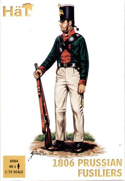 HAT Industrie HAT8084 1:72 1806 Prussian Fusiliers x 48 figures per box