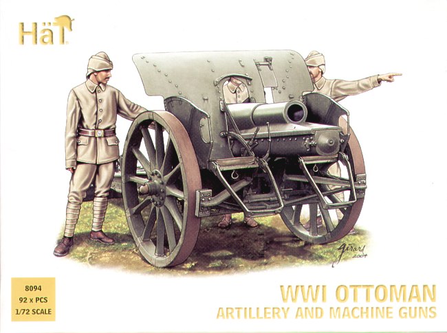 HAT Industrie HAT8094 1:72 4 x WWI Ottoman Artillery & machine guns