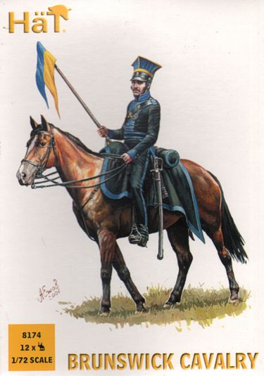 HAT Industrie HAT8174 1:72 Brunswick Cavalry Napoleonic x 12 mounted figures