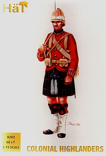 HAT Industrie HAT8202 1:72 Colonial Wars Highlanders x 48 figures per box