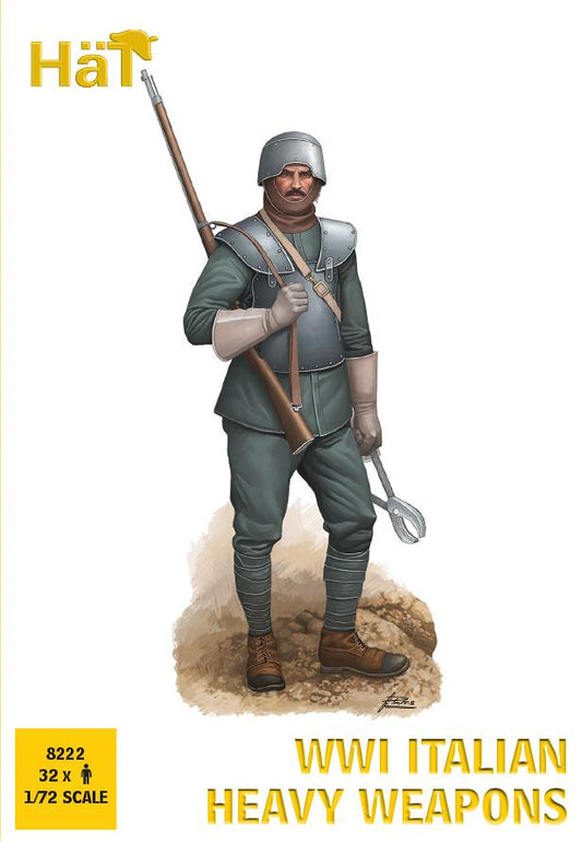 HAT Industrie HAT8222 1:72 *WWI Italian Heavy Weapons x 32