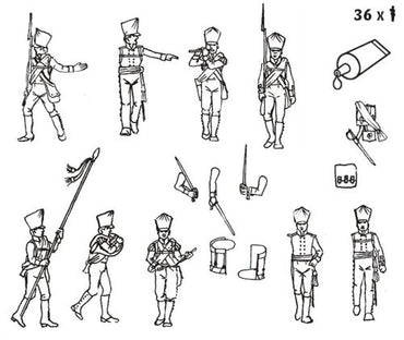 HAT Industrie HAT8255 1:72 Prussian Infantry Command