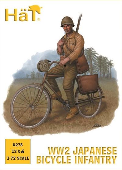 HAT Industrie HAT8278 1:72 WWII Japanese Bicycle Infantry