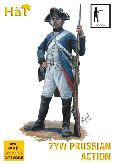 HAT Industrie HAT8281 1:72 Prussian Infantry, Action Seven Years War/7YW