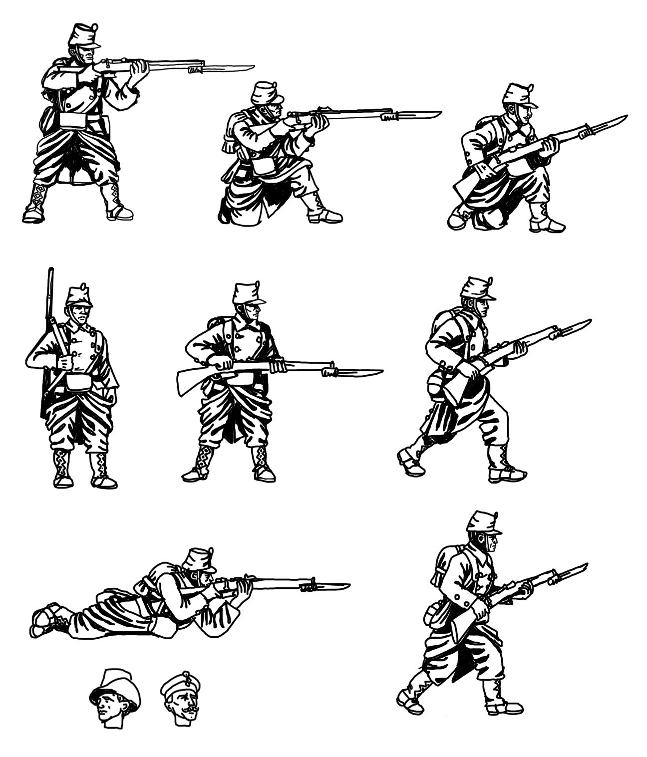 HAT Industrie HAT8290 1:72 WWI Belgian Infantry