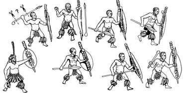 HAT Industrie HAT8316 1:72 Unmarried Zulu warriors
