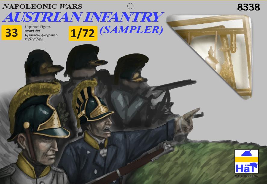 HAT Industrie HAT8338 1:72 Napoleonic Austrian Infantry Sampler
