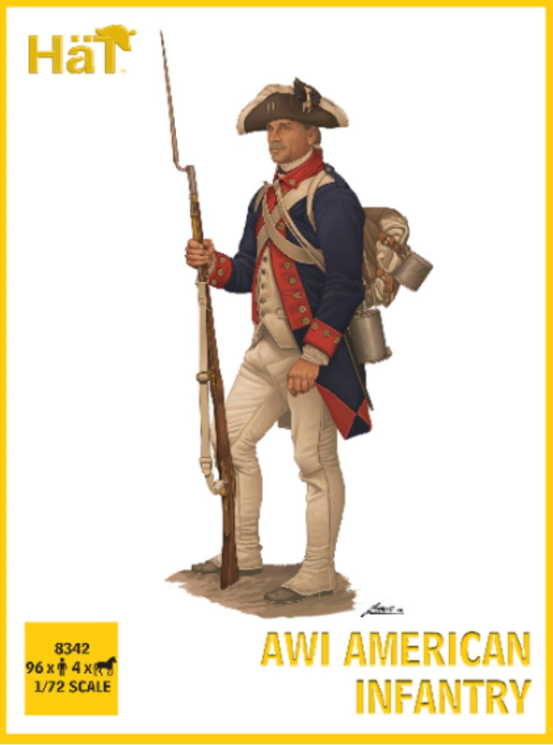 HAT 8342 AWI American Infantry Set 1 1:72