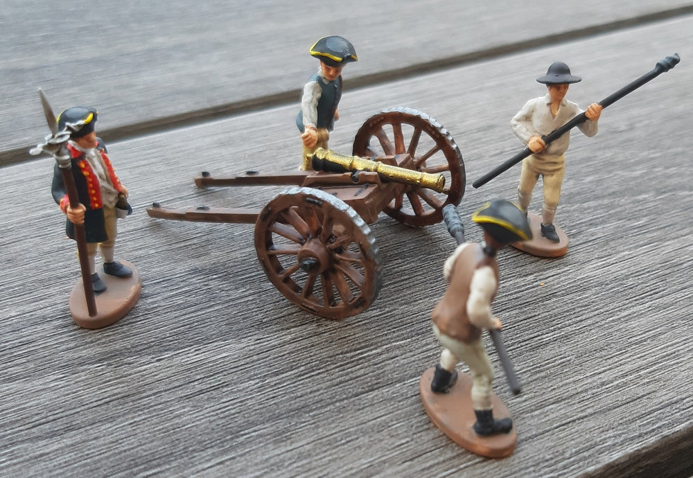HAT 8344 AWI American Artillery (4 Cannons + Crew) 1:72