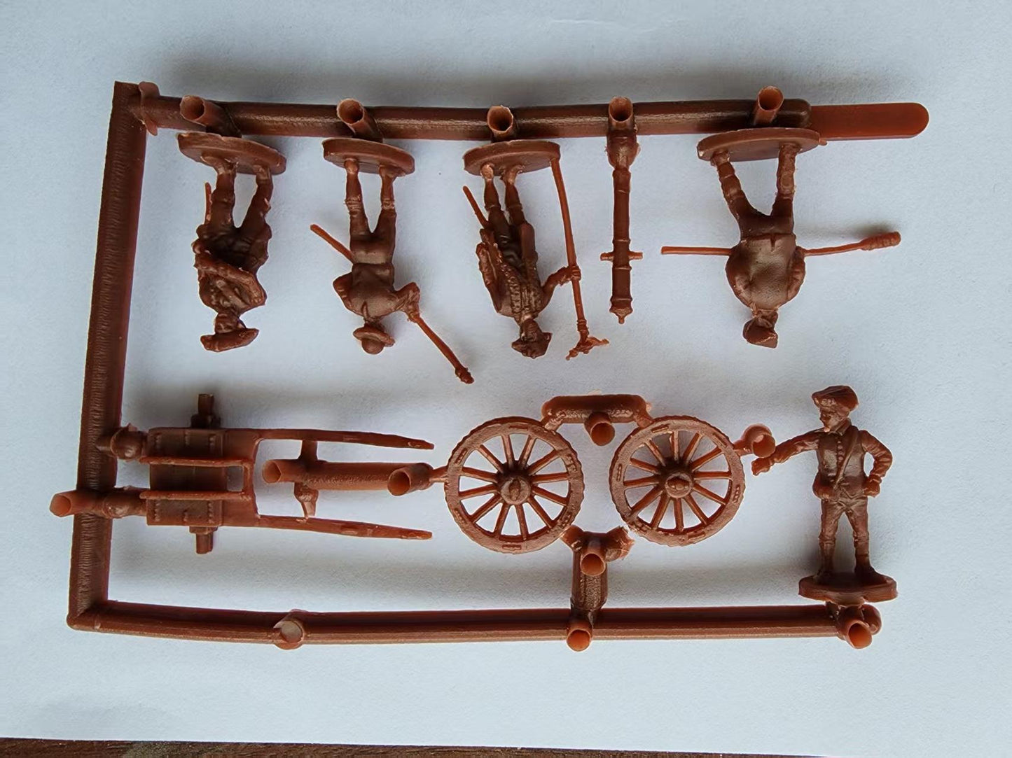 HAT 8344 AWI American Artillery (4 Cannons + Crew) 1:72
