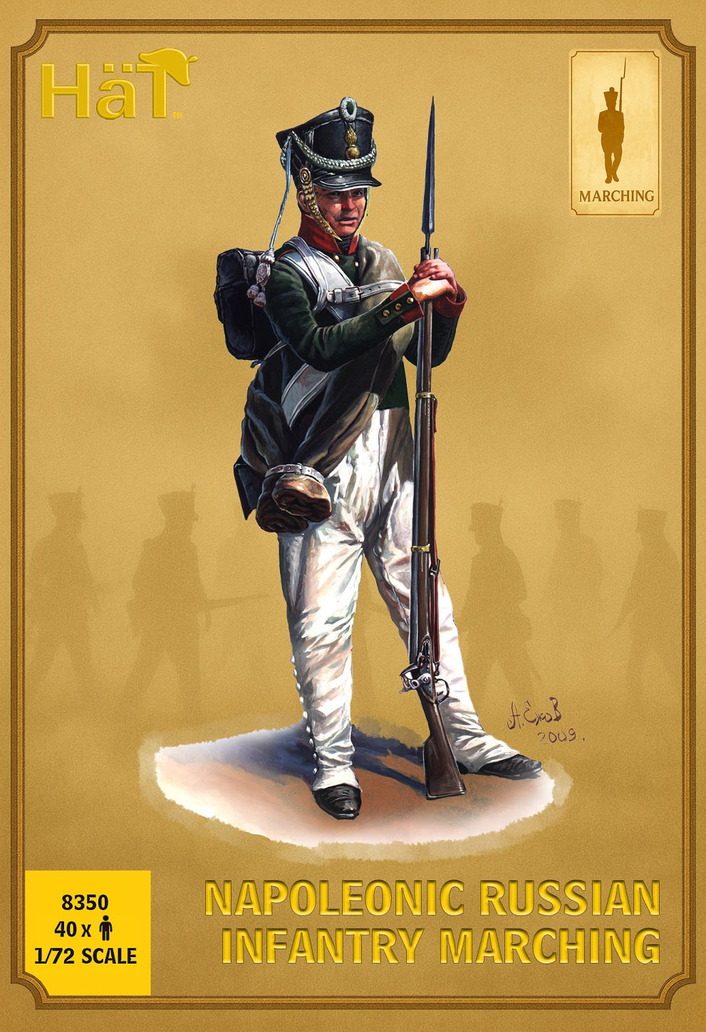 HAT 8350 Napoleonic Russian Infantry Marching 1:72