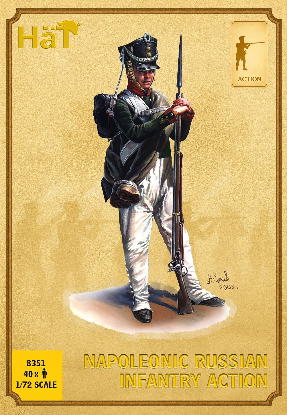 HAT 8351 Napoleonic Russian Infantry Action 1:72