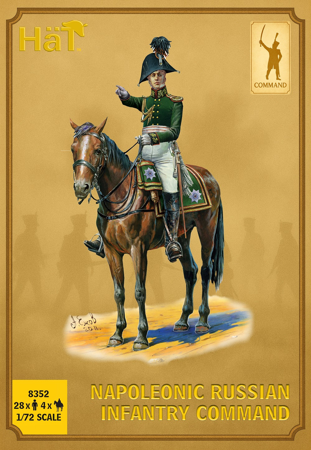 HAT 8352 Napoleonic Russian Infantry Command 1:72