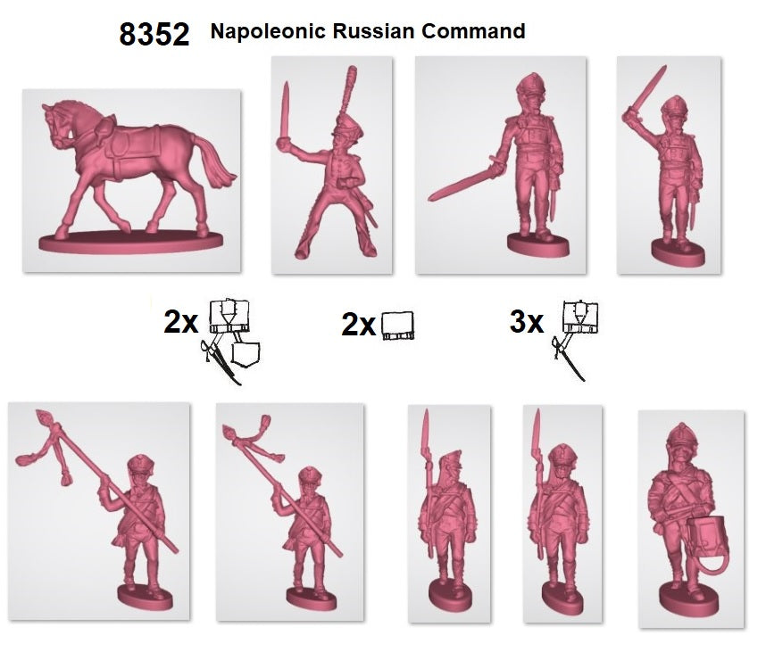 HAT 8352 Napoleonic Russian Infantry Command 1:72