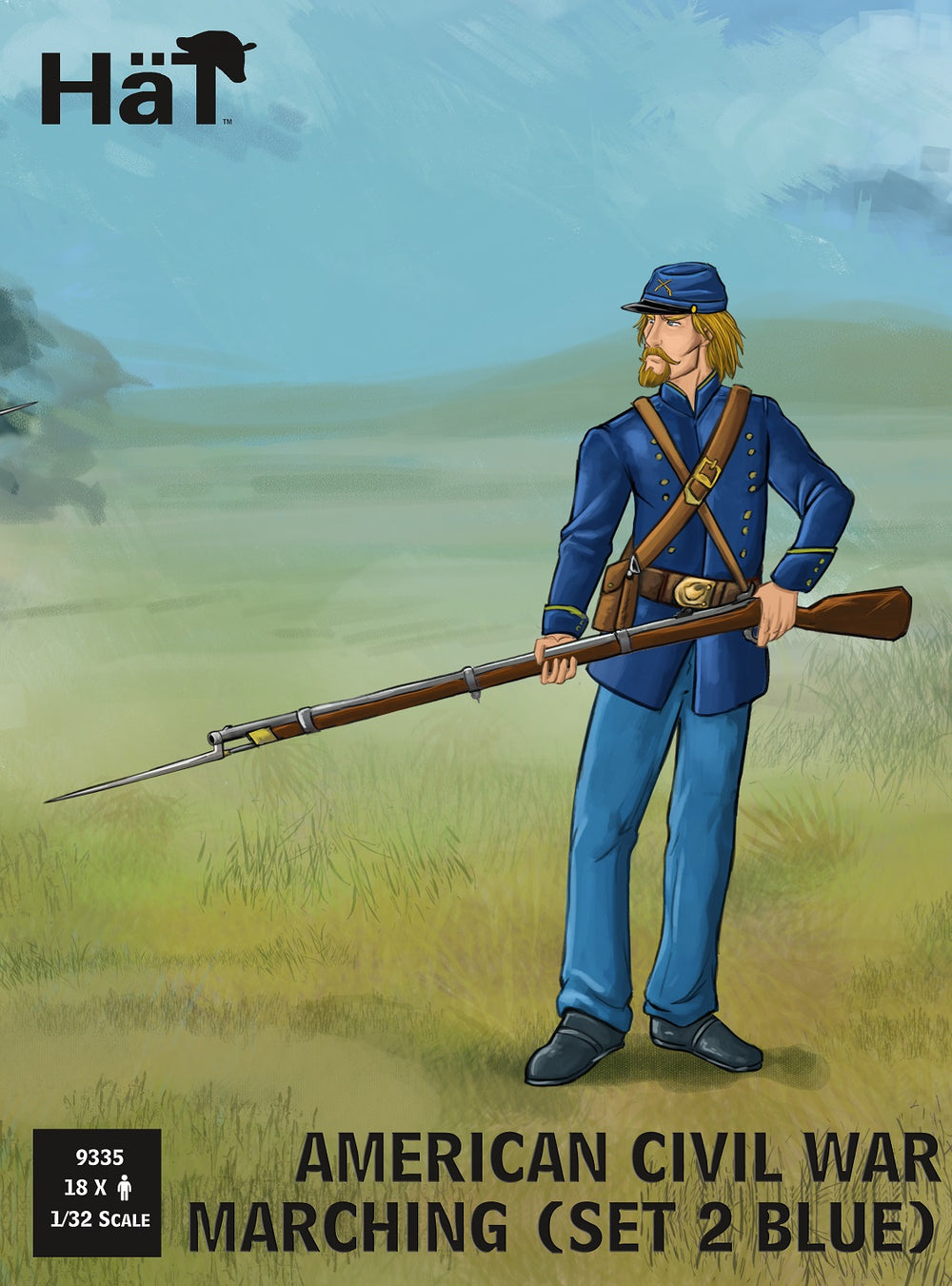 HAT 9335 ACW Union Marching Set 2 (Dark Blue) 1:72 1:32