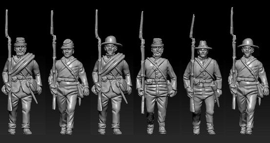 HAT 9335 ACW Union Marching Set 2 (Dark Blue) 1:72 1:32