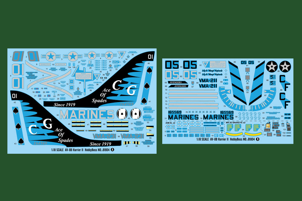 Hobby Boss HB81804 1:18 McDonnell-Douglas AV-8B Harrier II
