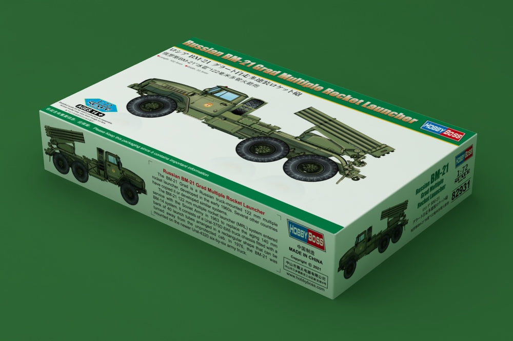 Hobby Boss HB82931 1:72 BM-21 Grad Miultiple Rocket Launcher
