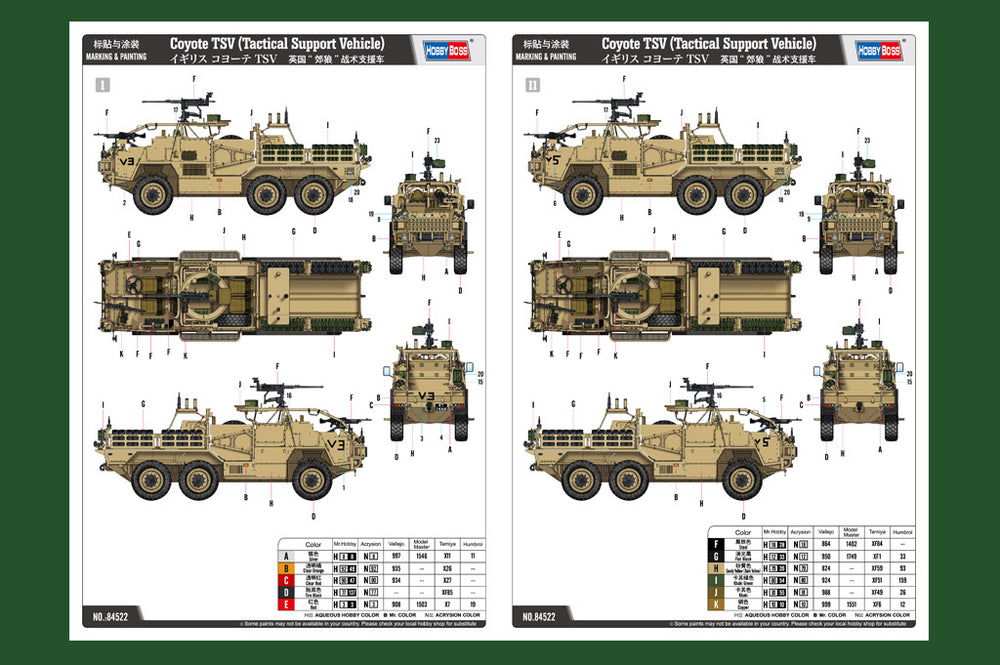 Hobby Boss HB84522 1:35 Coyote TSV
