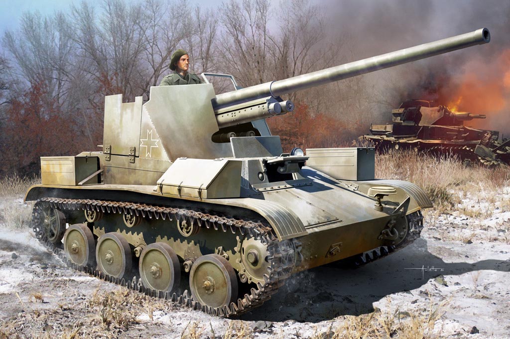 Hobby Boss HB84556 Romanian TACAM T-60 Tank Destroyer 1:35