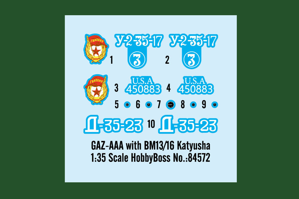 Hobby Boss HB84572 Gaz-AAA with BM13/16 Katyusha 1:35
