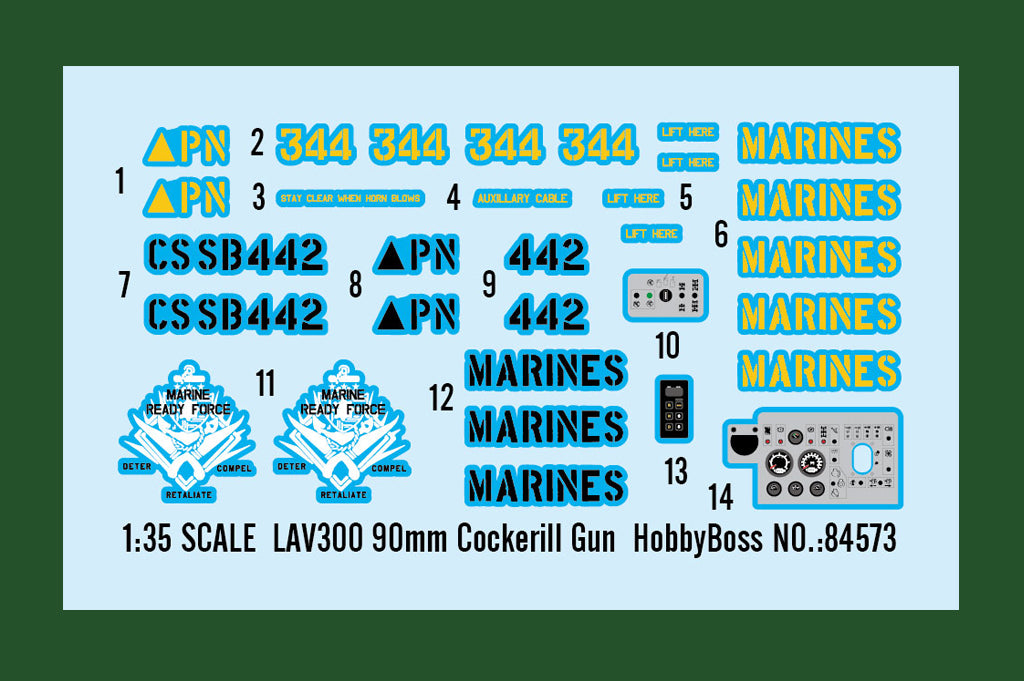 Hobby Boss HB84573 1:35 LAV300 90mm Cockerill Gun