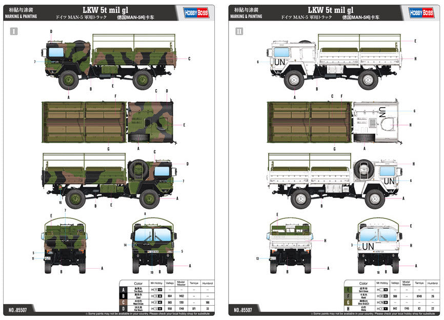 Hobby Boss HB85507 LKW 5t mil gl Truck 1:35