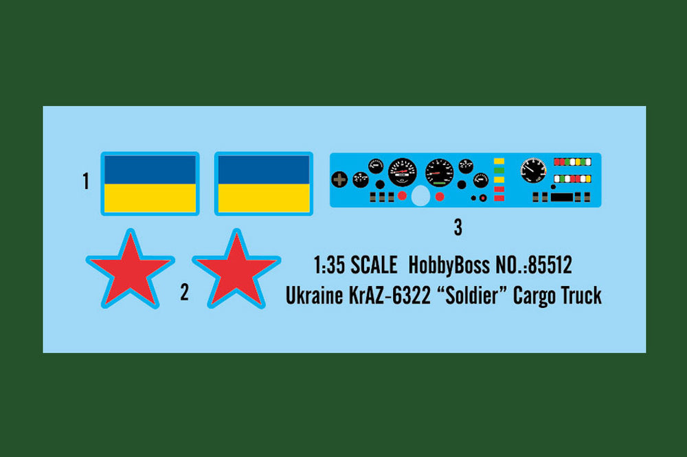 Hobby Boss HB85512 1:35 Ukraine KrAZ-6322 Soldier Cargo Truck