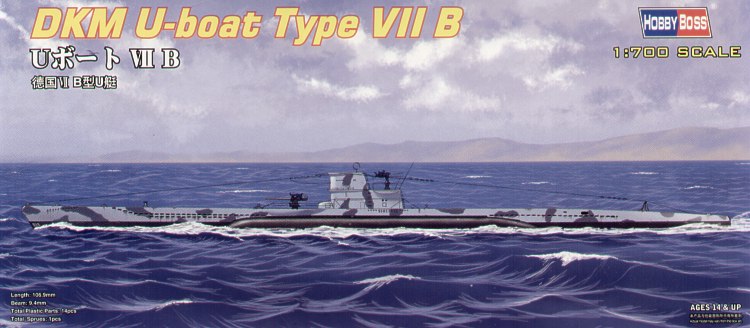 Hobby Boss HB87008 1:700 DKM U-Boat Type VIIB