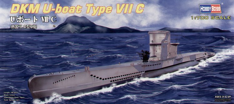 Hobby Boss HB87009 1:700 DKM U-Boat Type VIIc