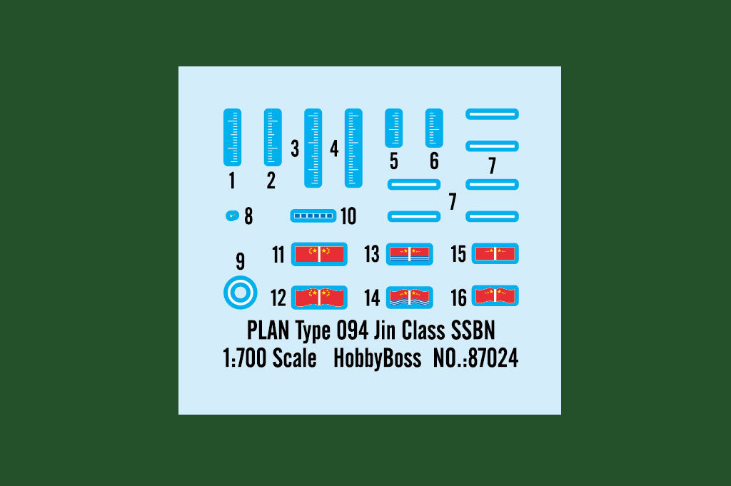 Hobby Boss HB87024 1:700 PLAN Type 094 Jin Class SSBN