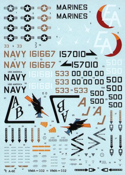 Hi Decal HD48008 1:48 Grumman A-6E 'TRAM' Intruder