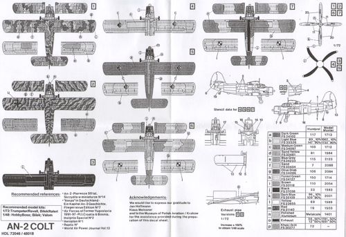 Hi Decal HD48018 1:48 Antonov An-2 'Colt'
