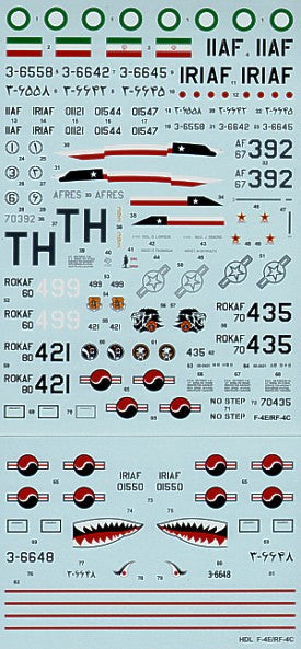 Hi Decal HD48027 1:48 McDonnell RF-4C/F-4E Phantoms
