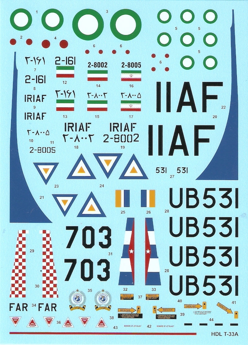 Hi Decal HD48032 1:48 Lockheed T-33A Shooting Star
