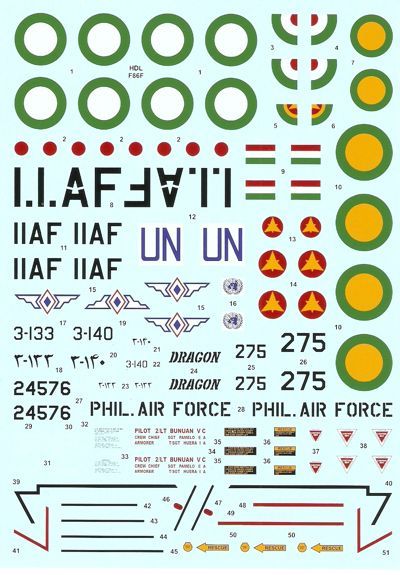 Hi Decal HD48034 1:48 North-American F-86F-25/F-30