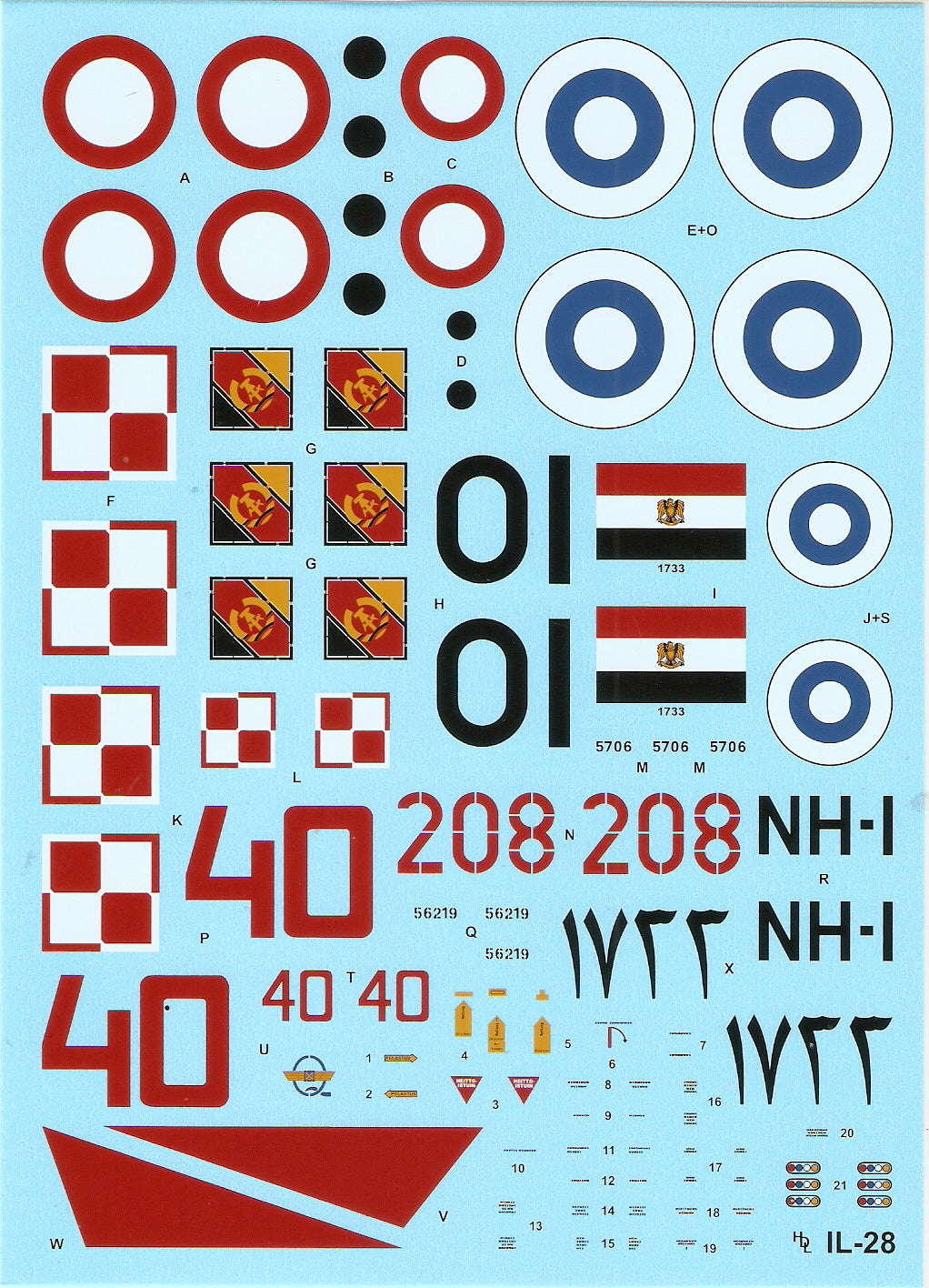 Hi Decal HD48035 1:48 Ilyushin Il-28T Beagle