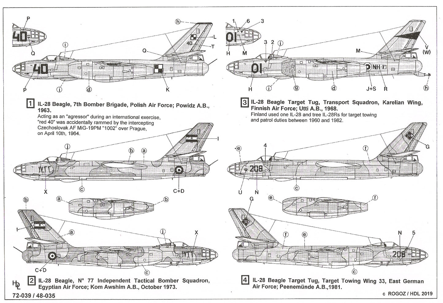 Hi Decal HD48035 1:48 Ilyushin Il-28T Beagle