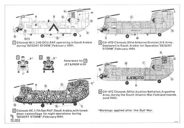 Hi Decal HD72012 1:72 Boeing Chinook