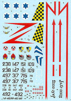 Hi Decal HD72025 1:72 McDonnell F-4E/RF-4E/F-4E