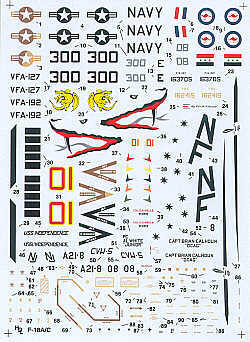 Hi Decal HD72027 McDonnell-Douglas F/A-18A/C Hornet 1:72