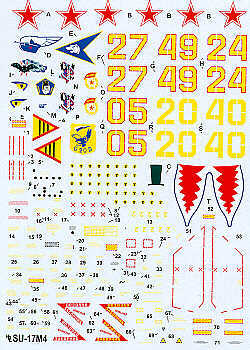 Hi Decal HD72031 1:72 Sukhoi Su-17M4 Fitter K.