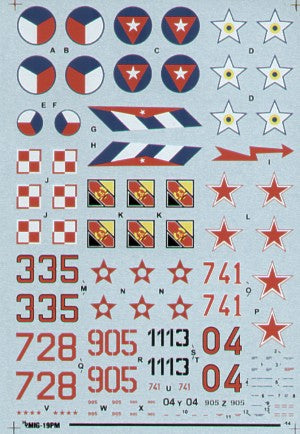 Hi Decal HD72040 1:72 Mikoyan MiG-19PM Farmer C