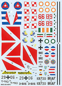 Hi Decal HD72044 1:72 Mikoyan MiG-29A/BG 'Fulcrum' A
